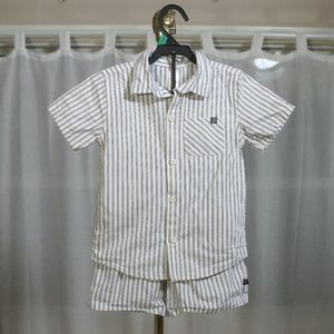 Gerber Modern Moments Cotton White Blue Stripe 2-Piece Set